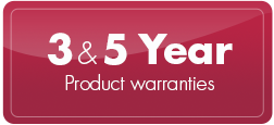 3 & 5 Year Warranty